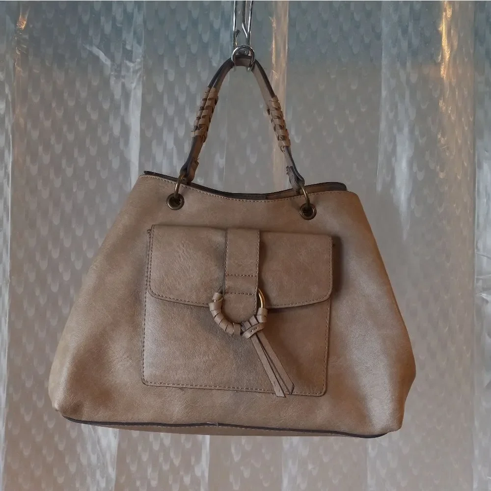 Maurices Wrap Ring Stitch Satchel Bag